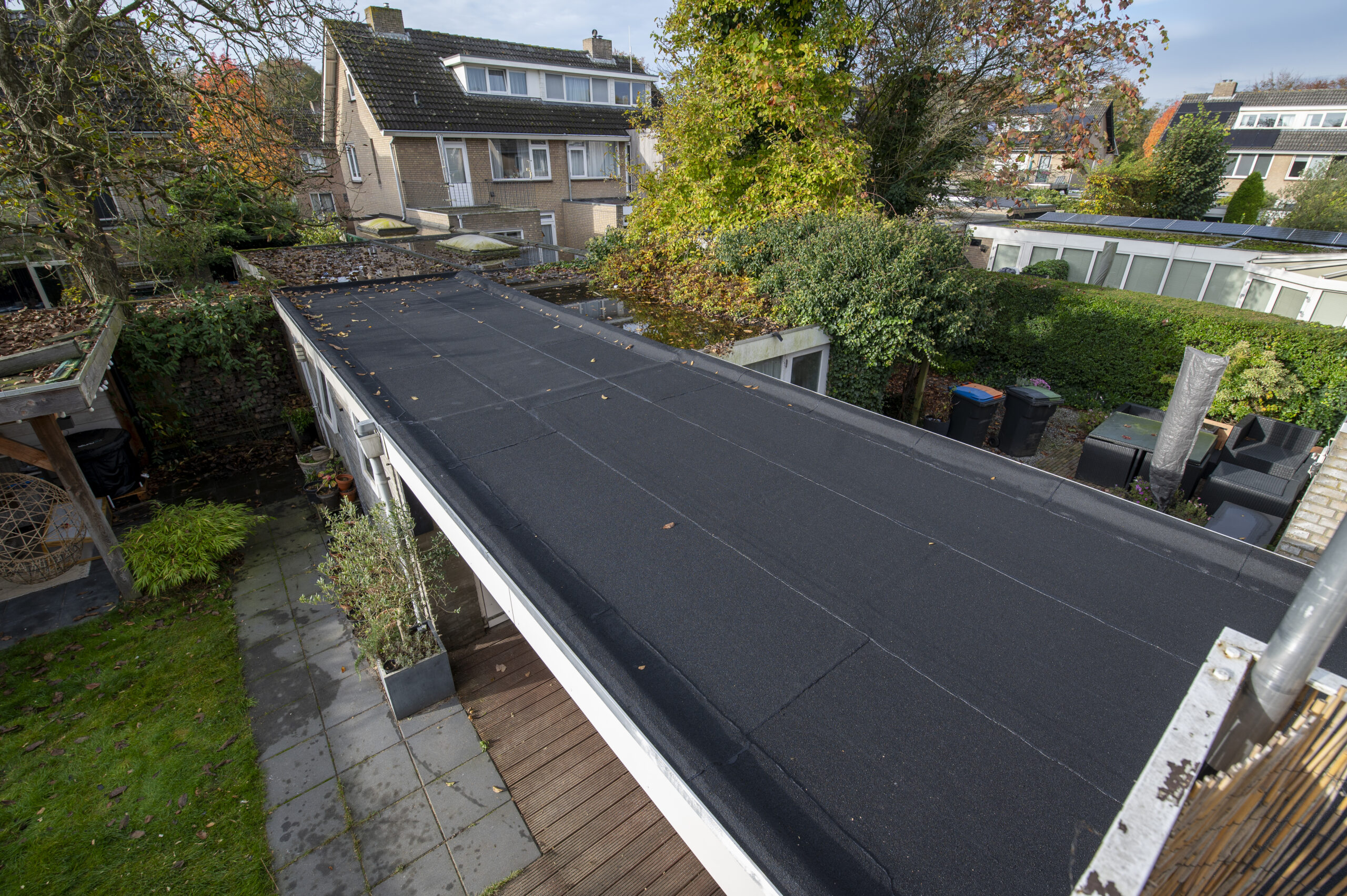 Bitumen dak vervangen